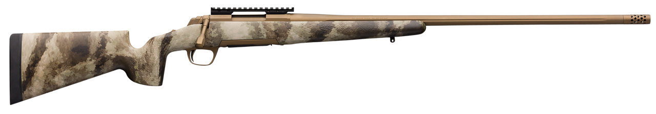 Image of Browning X-Bolt Hells Canyon Speed Long Range 6.5 PRC 4+1 26" A-TACS AU Camo Fixed McMillan Game Scout Stock Burnt Bronze Cerakote Right Hand Muzzle Brake