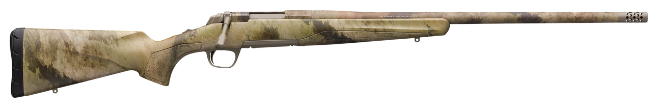 Image of Browning X-Bolt Predator Hunter 223 Rem, 22" Barrel, A-TACS AU Camo Synthetic Stock, Elite Sand Cerakote, Muzzle Brake, 5rd