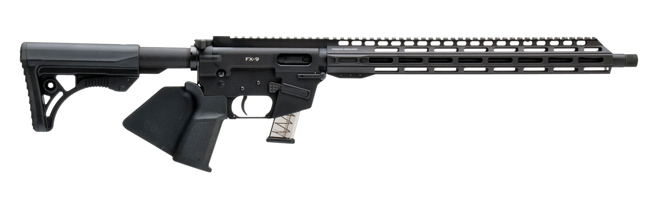 Image of Freedom Ordnance FX9 9mm, 16" Barrel, Black, Uses Glock Magazines, CA Legal, 10rd