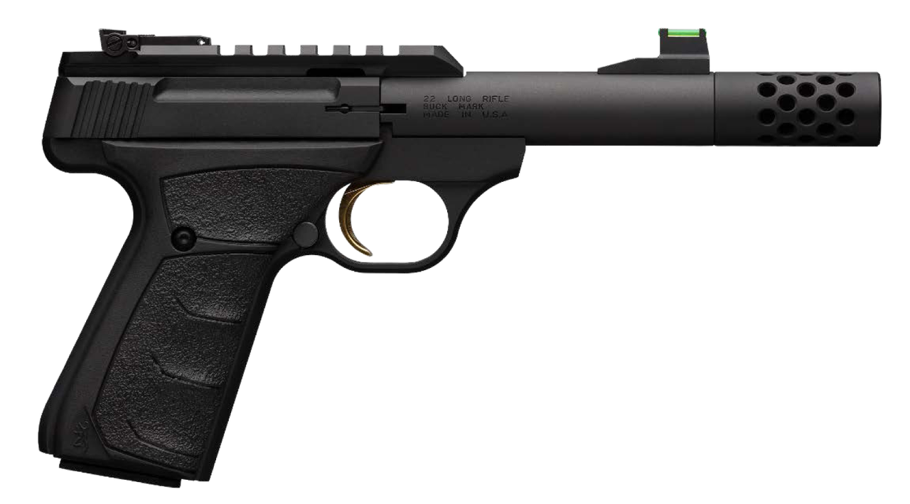 Image of Browning Buck Mark Plus Micro Bull- Suppressor Ready 22 LR 4.40", Matte Black Aluminum Slide Black Ultragrip FX Grip, 10 rd