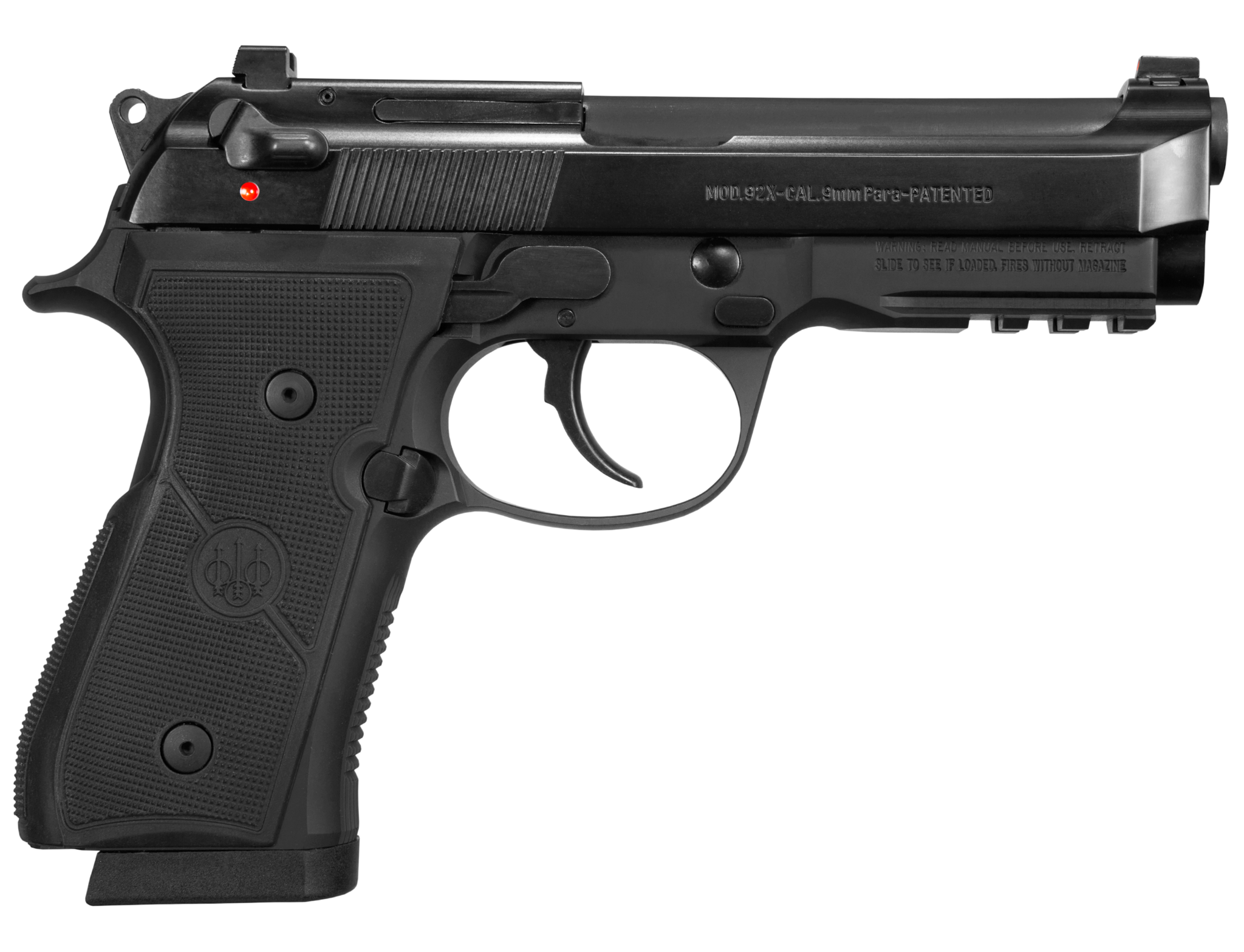 Image of Beretta 92X Centurion 9mm, 4.3" Barrel, DA/SA, Decock-Only, Black, 15rd