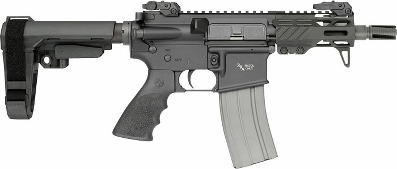 Image of Rock River Arms RUKI-15 AR-15 Pistol 223/5.56 NATO 4.5" Barrel, SBA3 Tactical Arm Brace, 30rd Magazine