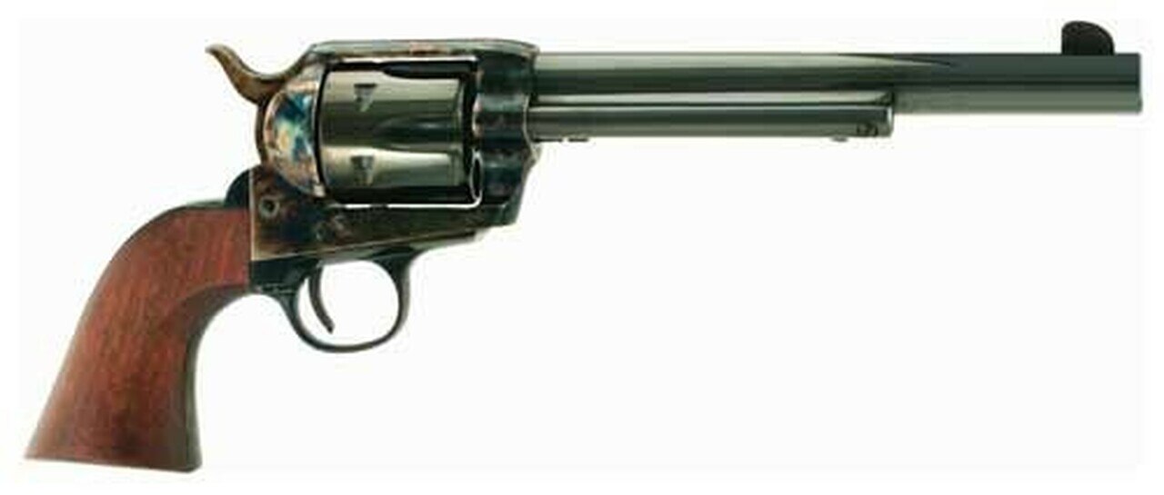 Image of Cimarron Frontier 45 Colt , 7 1/2" Barrel, Color Casehardened, Blued, Walnut, 6rd