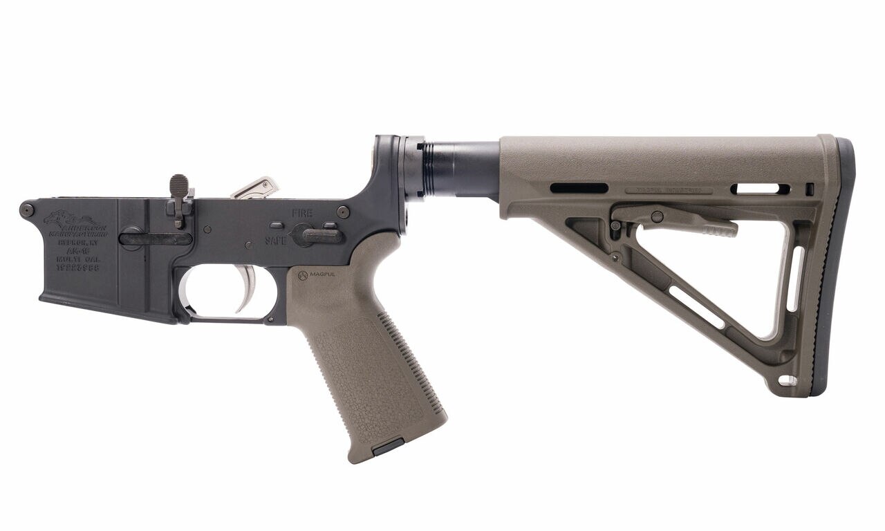 Image of Anderson AM-15 Complete Lower, Magpul Parts Kit, Magpul Buttstock, Buffer Tube, ODG