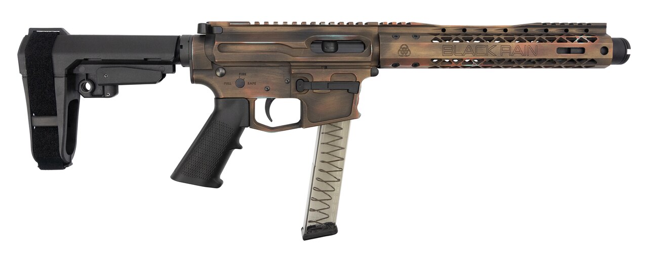 Image of Black Rain Fallout CQB Pistol 9mm, 8.25" Barrel, SBA3, Battleworn Bronze, 30rd