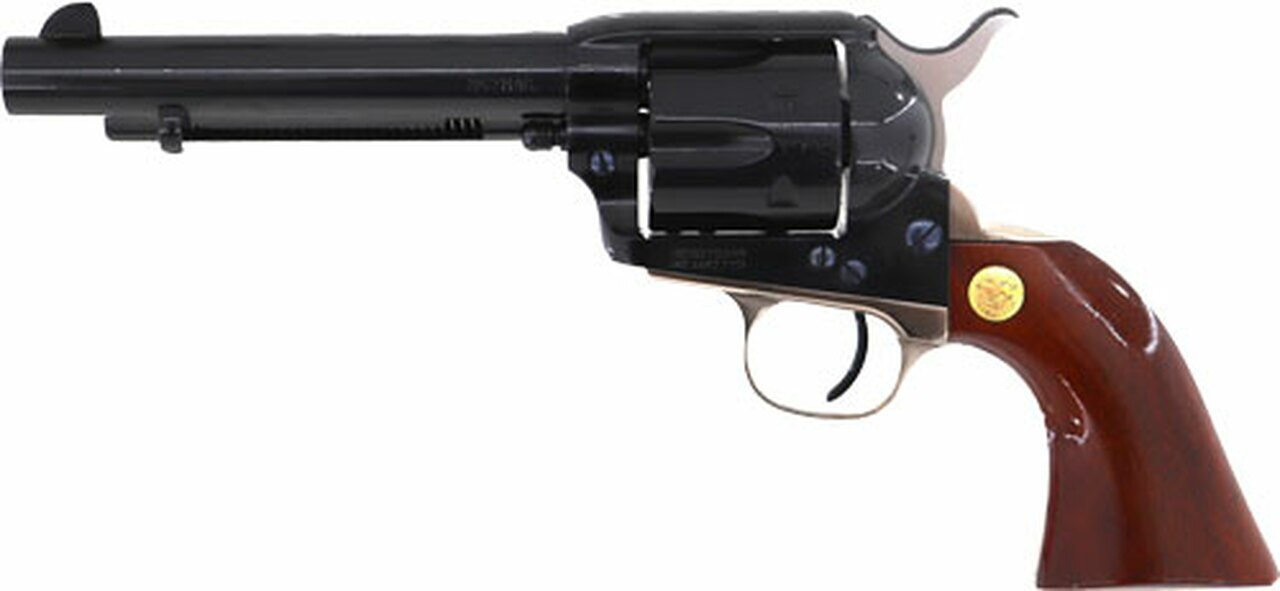 Image of Cimarron Pistoleer .45 Long Colt 5.5" Barrel Blued Finish Walnut Grip