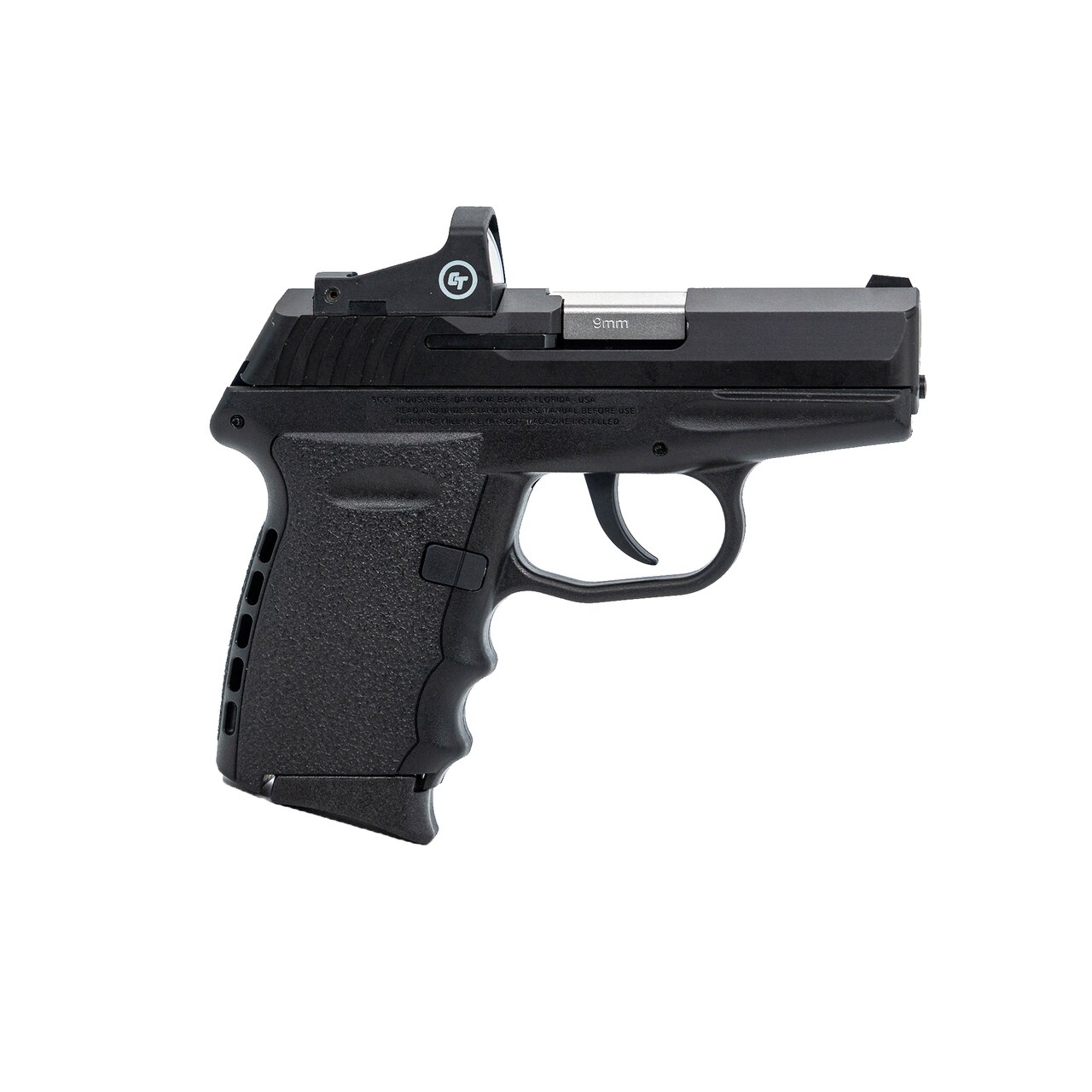 Image of SCCY CPX-2 Red Dot 9mm 3.1" Barrel, Black Polymer Grip/Frame Grip, 10rd, Crimson Trace Red Dot