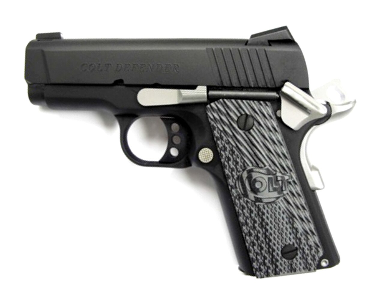 Image of Colt Defender 1911 45 ACP 3" Barrel Bead Blast Finish 7rd Mag