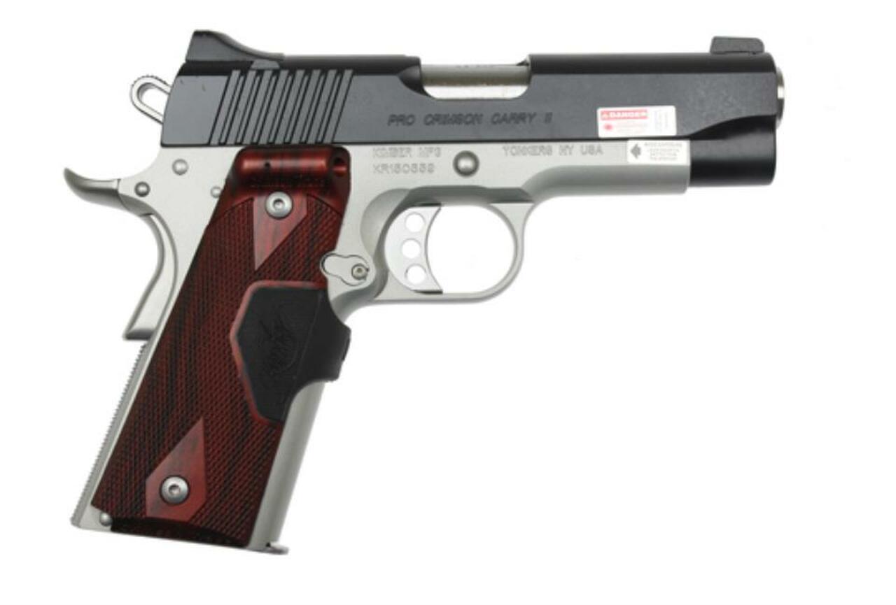 Image of Kimber Pro Crimson Carry ll 45 ACP Rosewood LaserGrips