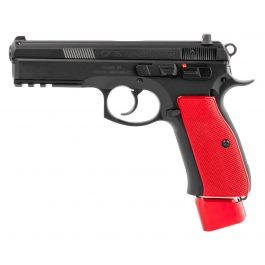 Image of CZ USA SP-01 9mm Pistol, Red Aluminum Grip - 91203