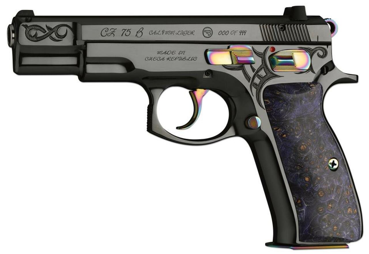 Image of CZ 75 B 40th Anniversary Limited Edition 9 mm Leather Case 2- 16 Rd Mags