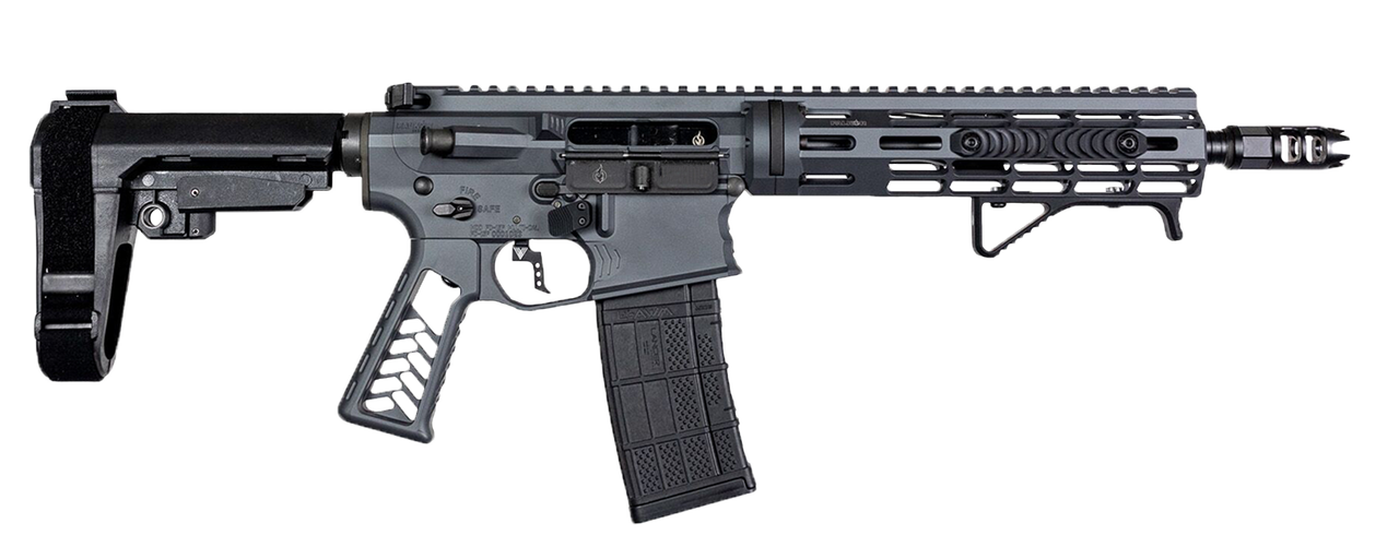 Image of Falkor Phantom AR-15 Pistol Grey 5.56/223 10.5" Barrel SBA3 Brace 30rd Mag