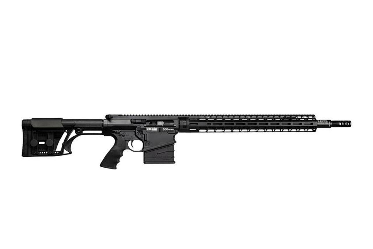 Image of Falkor Petra AR-10/15 Type Rifle, 300 Win. Mag, Black, 22in DRACOS Composite Barrel