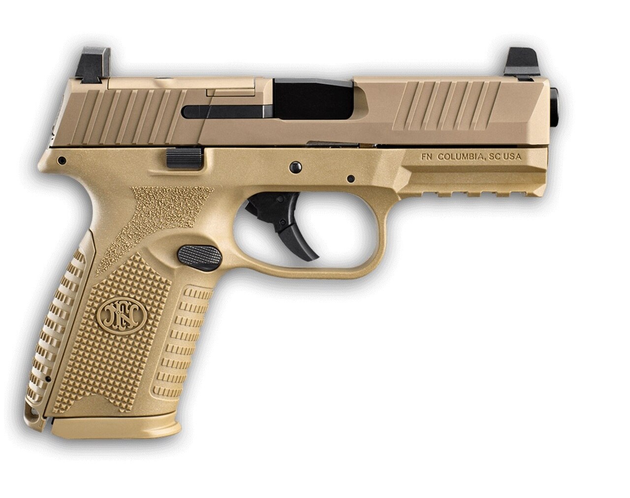 Image of FN FN 509 Midsize MRD 9mm, 4" Barrel, Flat Dark Earth, Ambidextrous Controls, Non-Manual Safety, Optics Ready, 15rd