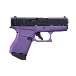 Image of Glock 43 3.39" 9mm Pistol, Purple/Black - ACG-00856