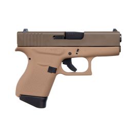 Image of Glock G43 3.39" 9mm Pistol, FDE/Brown - ACG-00858