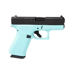 Image of Glock 43X Slimline 9mm Pistol, Robin's Egg Blue - ACG-00866