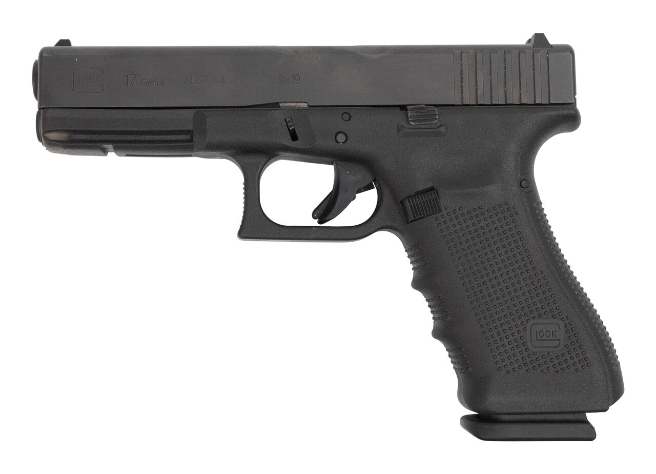 Image of Glock 17 Gen4 AUS Used 9mm, 4.49" Barrel, Contrast Sights, Black, 17rd