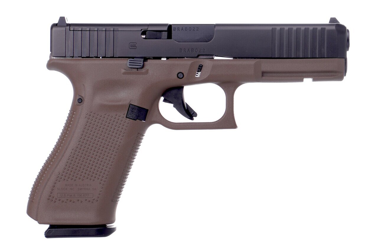 Image of Glock 17 Gen5 MOS 9mm, 4.49" Barrel, Flat Dark Earth, 3x 17rd