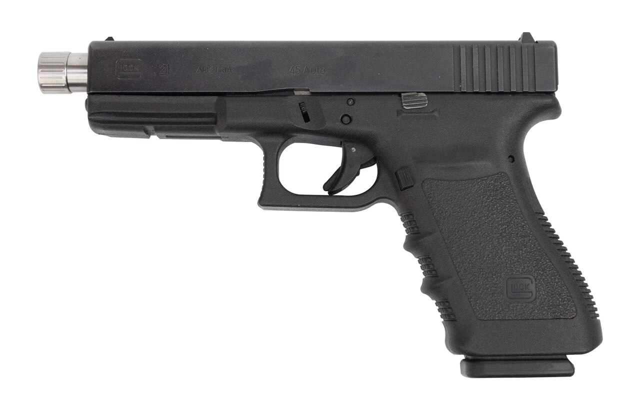 Image of Glock 21 Gen3 Used .45 ACP, 4.6" Threaded Barrel, Fixed Sights, Black, 13rd