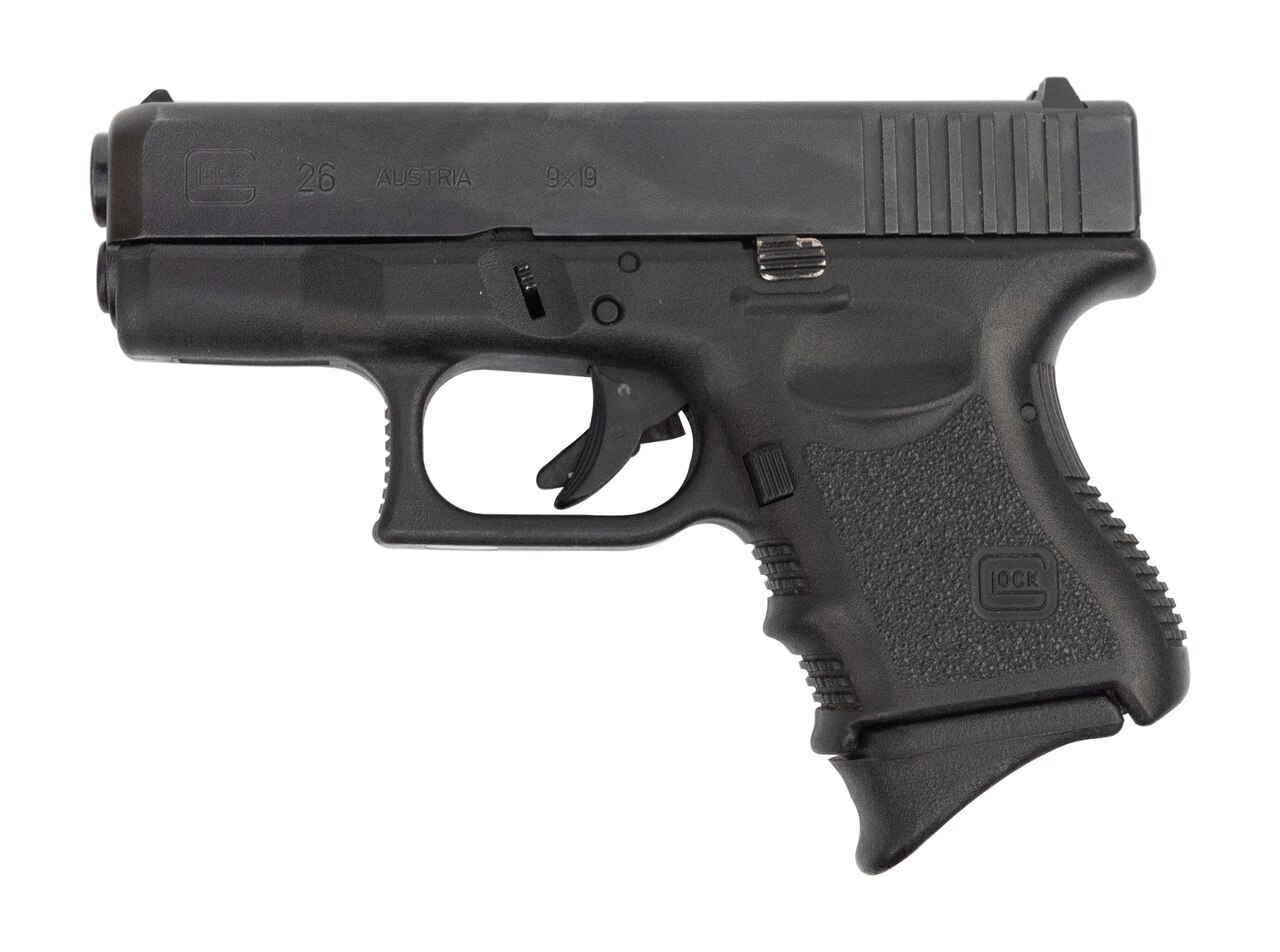 Image of Glock 26 AUS Used 9mm, 3.5" Barrel, Contrast Sights, Black, 10rd