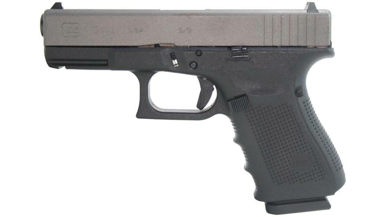 Image of Glock G19 Gen4 9mm, 4" Barrel, Tungsten Slide Finish 15rd Mag