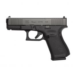 Image of Glock 19 MOS Gen 5 Pistol with Front Serrations, Black - PA195S203M