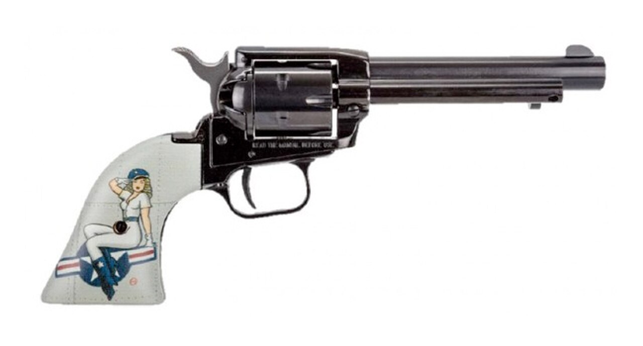 Image of Heritage Rough Rider .22 LR, 4.75" Barrel, Fixed Sights, Lady Luck Pin Up, 6rd