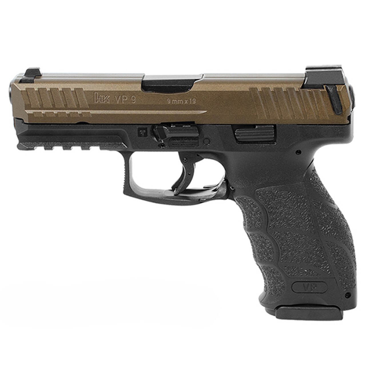 Image of HK VP9 9mm, 4" Barrel, Ambi Safety, Midnight Bronze, 2x 15rd