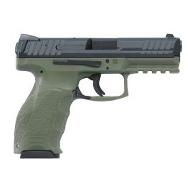 Image of H&K VP9 9mm 4.09" 15 Rnd Pistol, OD Green w/ Black Slide