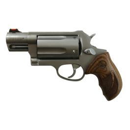 Image of Taurus Judge Public Defender SS Walnut Grip Fiber Front Sight and Black Dog Case 2-441039TCW