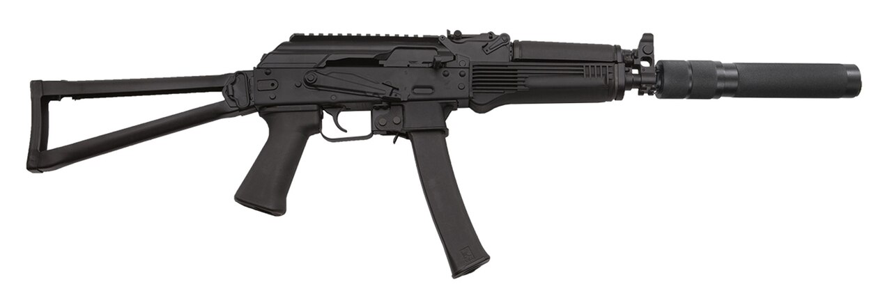 Image of Kalashnikov KR-9S 9mm, 16" Barrel w/Faux Suppressor, Vityaz Folder, Black, 30rd