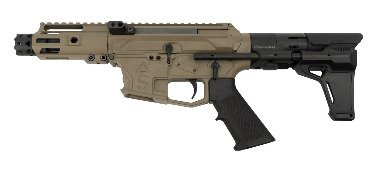 Image of MCM DS9-S Side Charging Pistol, 9mm, 4.5", 33rd Glock Mag, FDE Cerakote