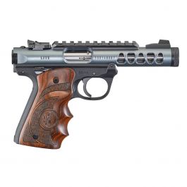 Image of Ruger Mark IV 22/45 Lite .22 LR Pistol with Target Grips, Diamond Gray - 43921