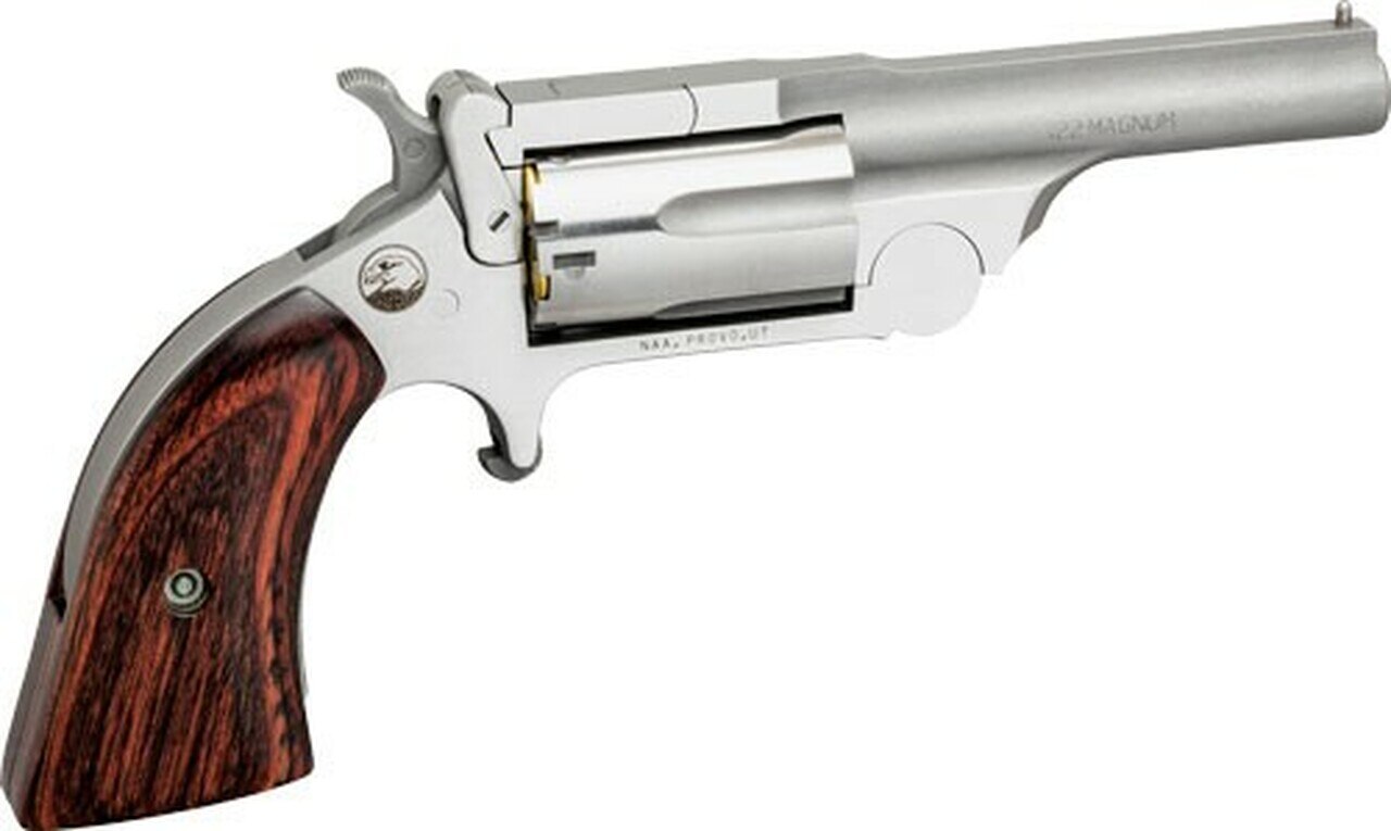 Image of NAA Ranger II 22 LR/22 Mag 2.50" 5rd Stainless Rosewood Bird's Head Grip