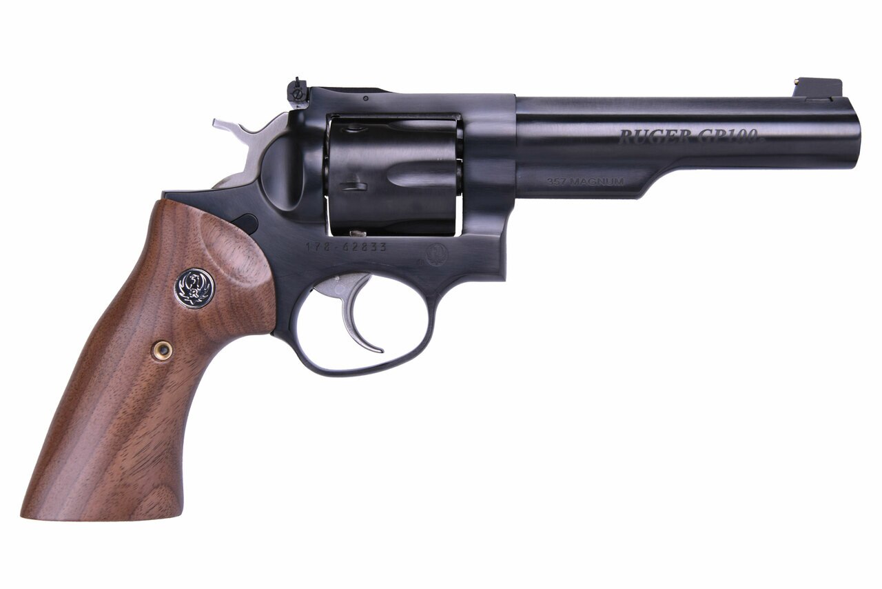 Image of Ruger GP100 Limited Edition 357 Mag/38 Spc 5" Half Lug Barrel Adjustable Sights Wood Grips 6rd