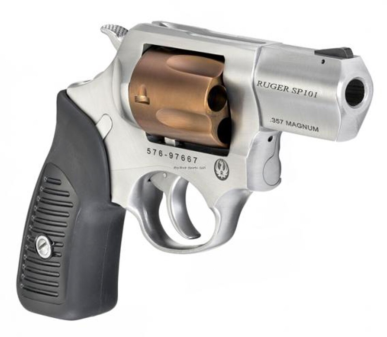 Image of Ruger SP101 Limited Edition 357/38 Spl, 2.25" Barrel, Rose Gold Cylinder, Rubber Gri-p, 5rd