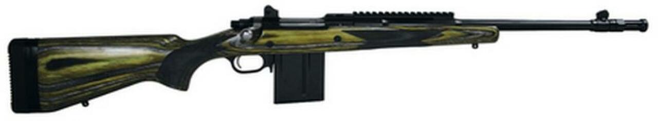 Image of Ruger Gunsite Scout Rifle, 308, Green/Black Laminate Stock,10 Round Mag