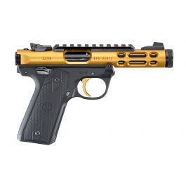 Image of Ruger Mark IV 22/45 LITE .22LR Gold & Black Target Pistol - 43926