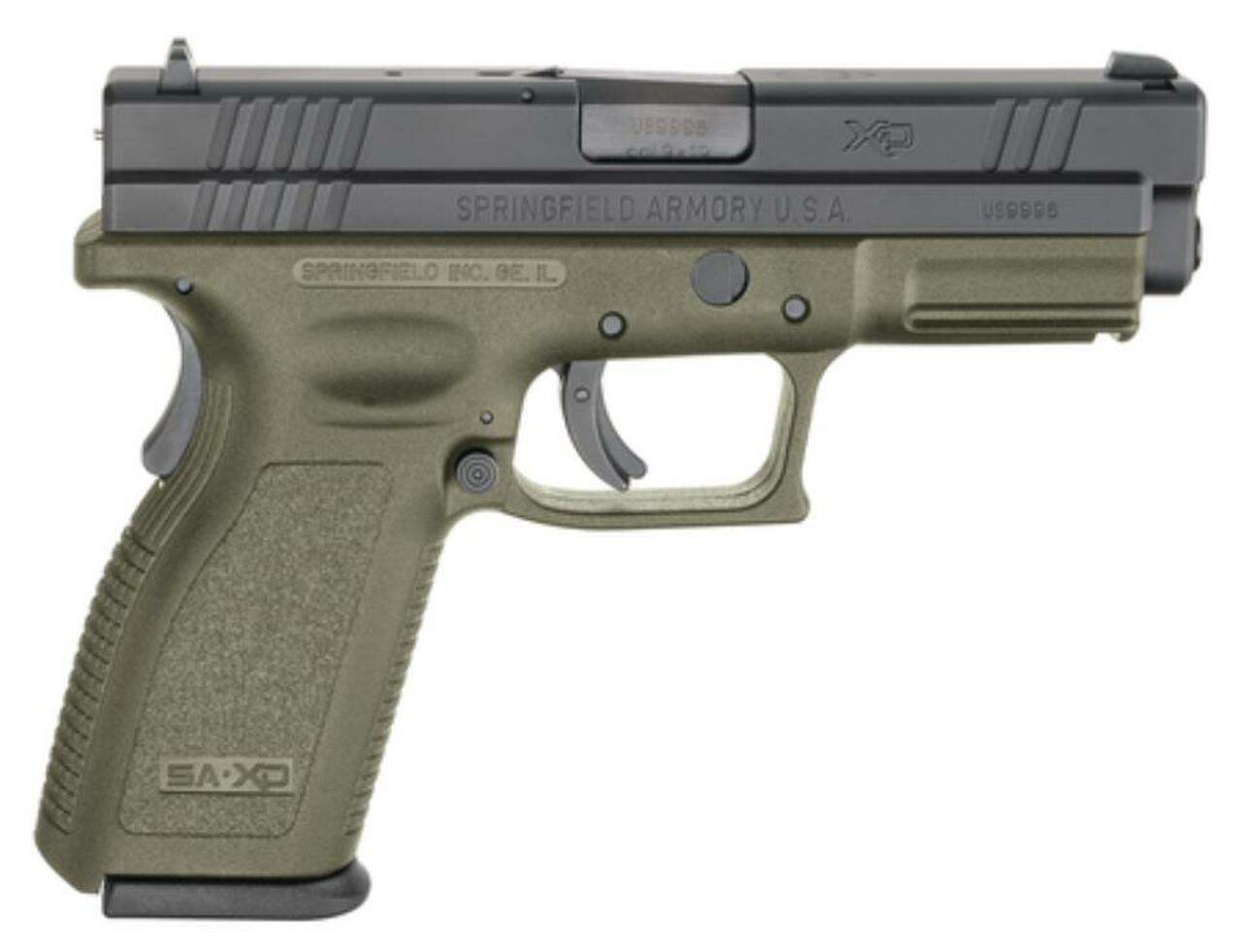 Image of Springfield XD 9mm, 4 Inch,OD green, 2006 package, 16rd Mags