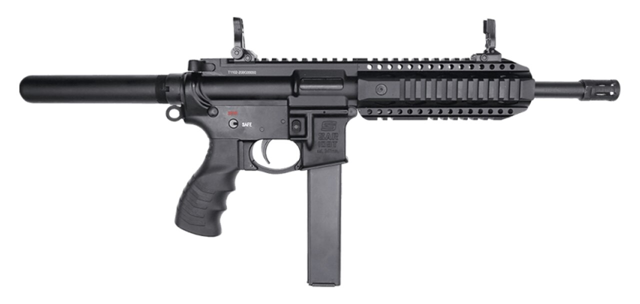 Image of SAR 109T AR-9 Pistol 9mm, 8.6" Barrel, Flip-Up Sights, Black, 5x 30rd