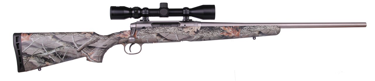 Image of Savage Axis 223 Rem, Stainless, Camo, DBM Package