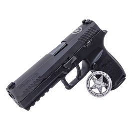 Image of Sig P320F Texas Ranger Talo Edition 9mm Pistol, Black - 320F-9-BSS-FTRF