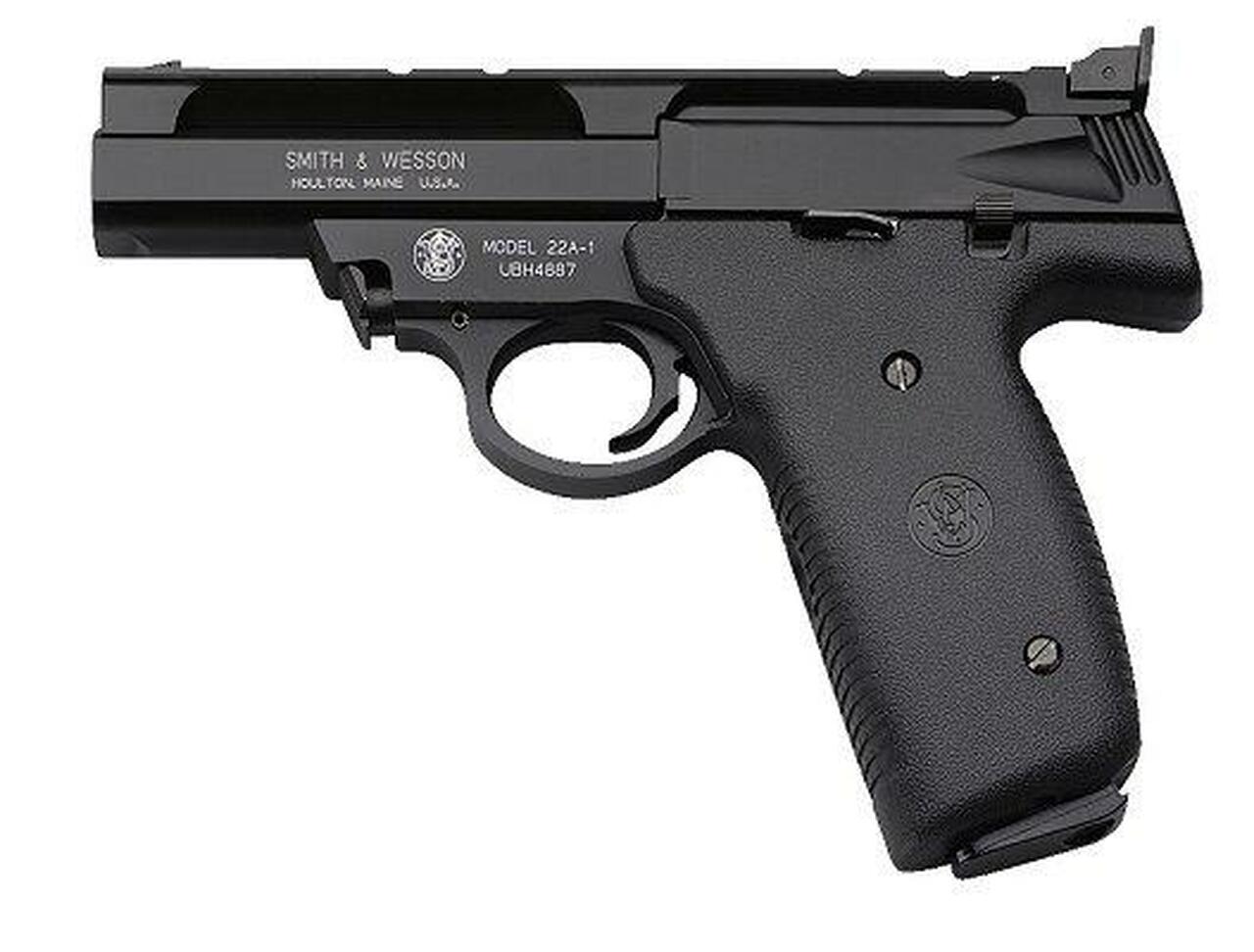 Image of Smith and Wesson 22A 22LR, 4 Inch, Black, Adjustable Sights, Polymer Grips, 10rd Mags