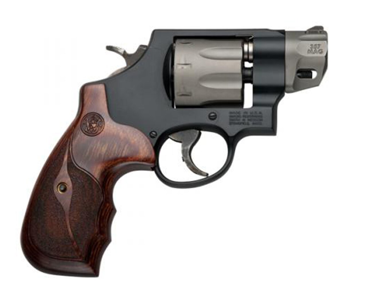 Image of Smith & Wesson 327 Performance Center 357 Mag/38 Spl 2" Barrel 8rd Capacity, Wood Grip Black
