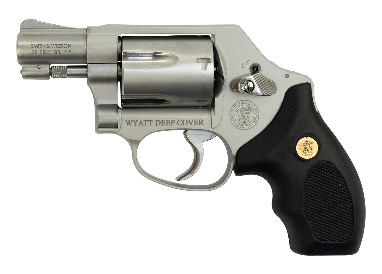 Image of Smith & Wesson 637 Used .38 Spl, Wyatt Deep Cover/Gunsmoke, 1.87", SS, 5rd