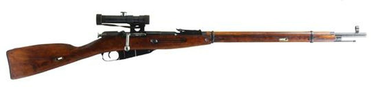 Image of Mosin Nagant M91/30 Sniper Rifle With Scope And Cleaning Accessories, Surplus, Very Good Condition