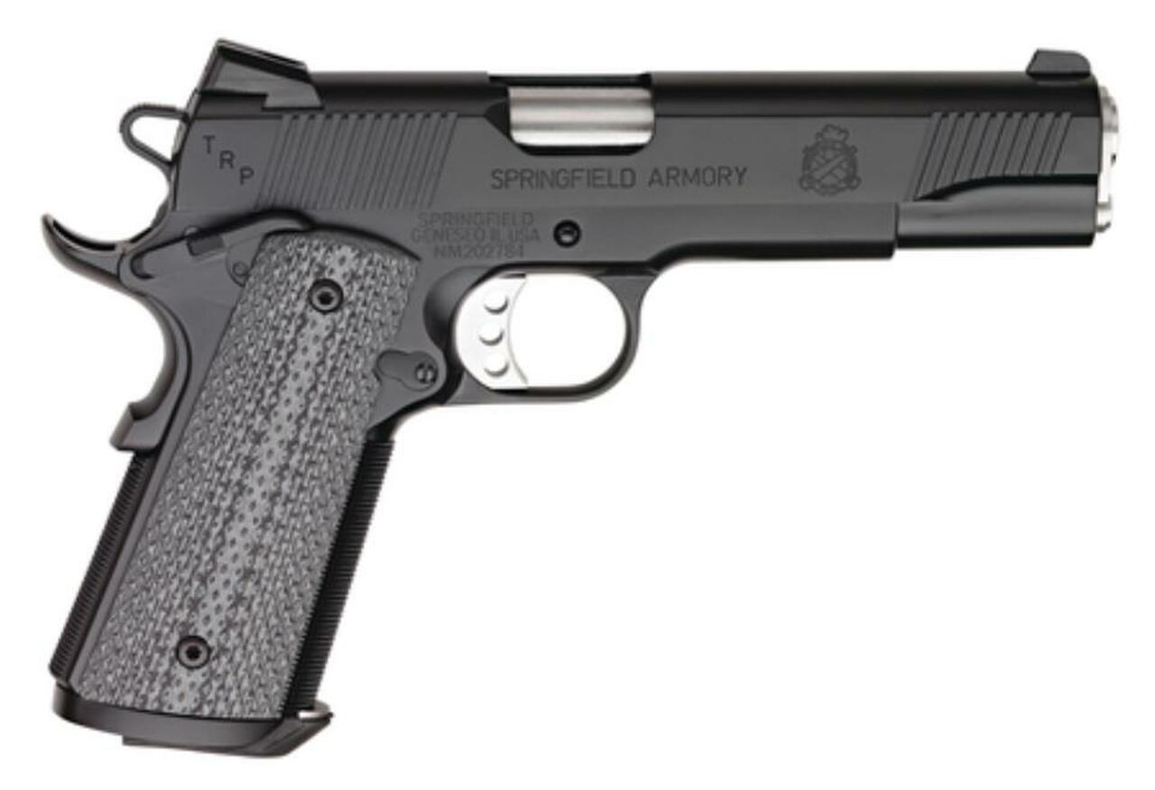 Image of Springfield 1911-A1 Tactical Response Loaded .45 5" Black Armory Kote, Trijicon Night Sights