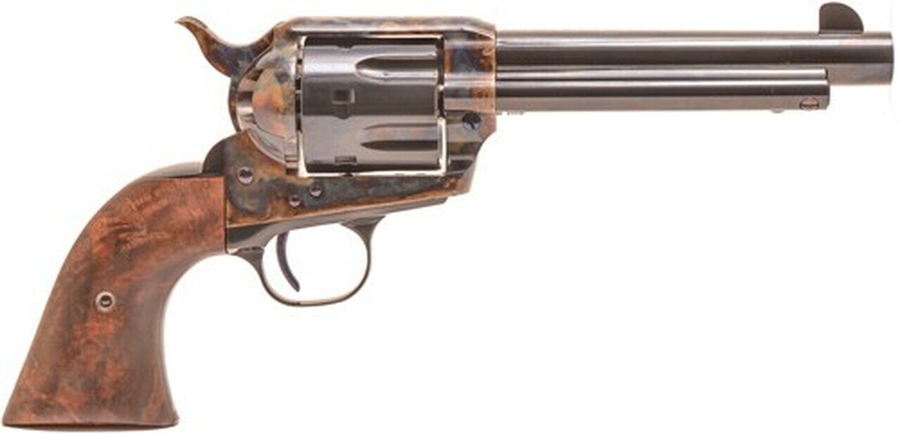 Image of Standard Mfg Single Action Revolver 45 Colt 5.5" Barrel, Blue/Case Hardened, Walnut 2 Pc Grip