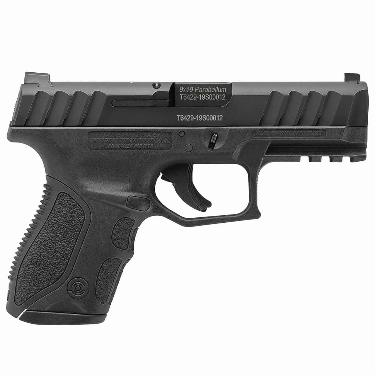 Image of Stoeger STR-9C Compact 9mm Black Pistol w/3 13Rd Mags & 3 Backstraps